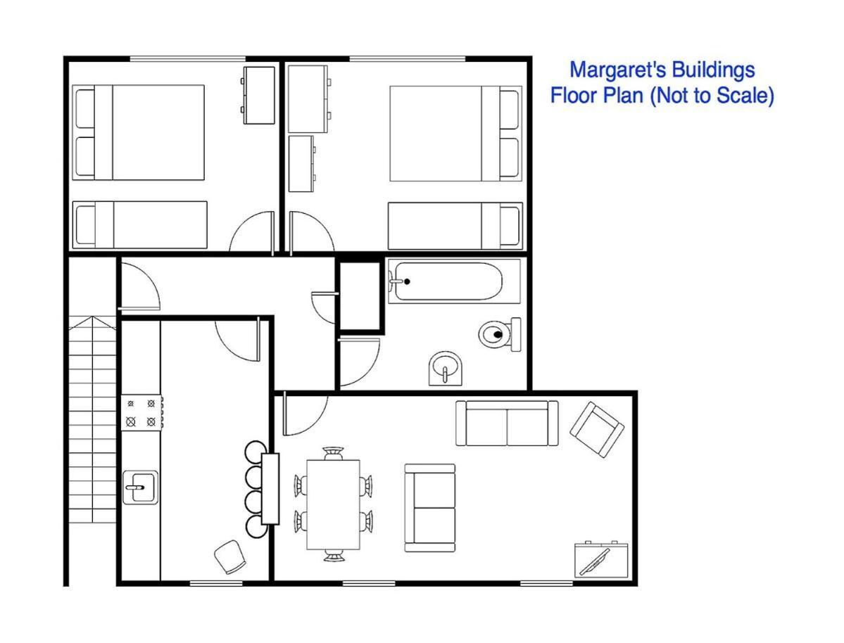 Spacious City Centre Apartment Bath Ngoại thất bức ảnh